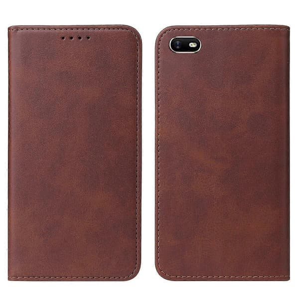 Magnetiskt läderfodral för OPPO A1k Brown