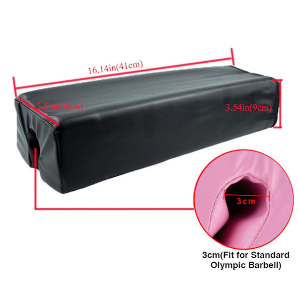 Hip Thrust Skivstång Squat Pad Gym Tyngdlyftning Träning Cover Axelstöd Push Bar Barbel