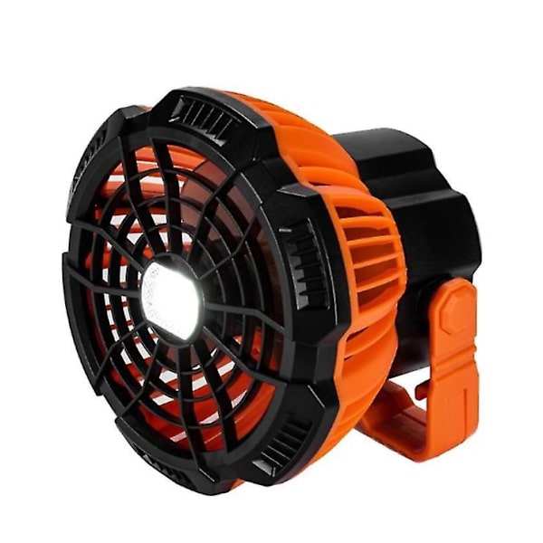 Husbladbar Campingvifte med LED-lampe, Timer og Fjernkontroll - Takvifte for telt