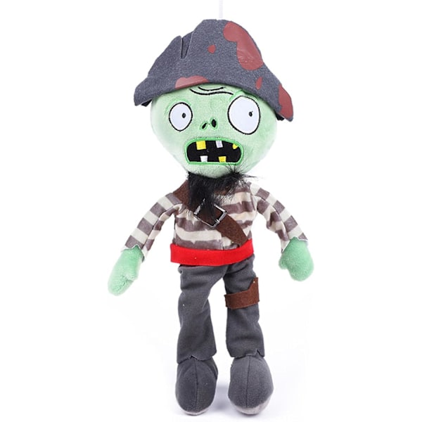 SBSG 3-pack Plants vs Zombies Plysch Zombies Set Leksak Kapten Zombie, 1 2 Fyllda Mjuka Riddare Zombies Dockor