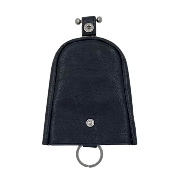 Nøgleetui i ægte læder, svensk design, rummelig Sort Black one size【CO】