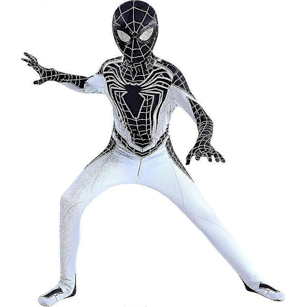 Superhjälte Spiderman Kostym Bodysuit För Barn Spandex Zentai Halloween Spider Man Cosplay Jumpsuit 3d Stil 170