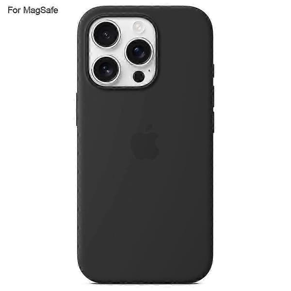 Fodral för iPhone 16 Pro med MagSafe Flytande Silikon Telefon Baksida med Induktions Popover-funktion-d8km_bs8z Black