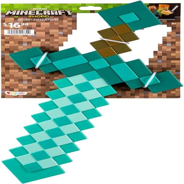 Minecraft-miekka-asustetarvike, Minecraftin timanttimiekka, One Size