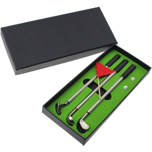 Golfpenn gavesett, golfgaver for menn kvinner,Golfkøller gavesett (grønn) 3 stk med til farsdag, valentinsdag