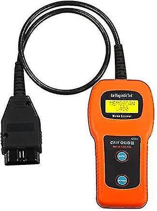 U480 Obd2 Obdii Eobd Can-bus Autoscanner Motorfejlkode Læser Diagnostisk Værktøj, Orange Og Sort