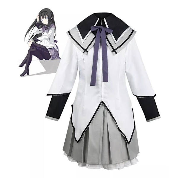 Akemi Homura Magical Girl Lolita Anime Cosplay -asu Hiromi flame XL