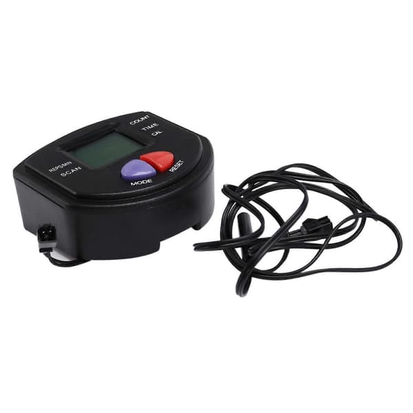 Erstatningsmonitor Speedometer for stasjonære sykler, stepmaskin, ridesimulator, treningssykkelcomputer Black