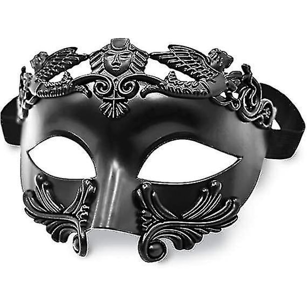 Naamiomiehille - Kreikkalainen Rooman Venetsialainen Naamio Mardi Gras -naamio Antique Silver
