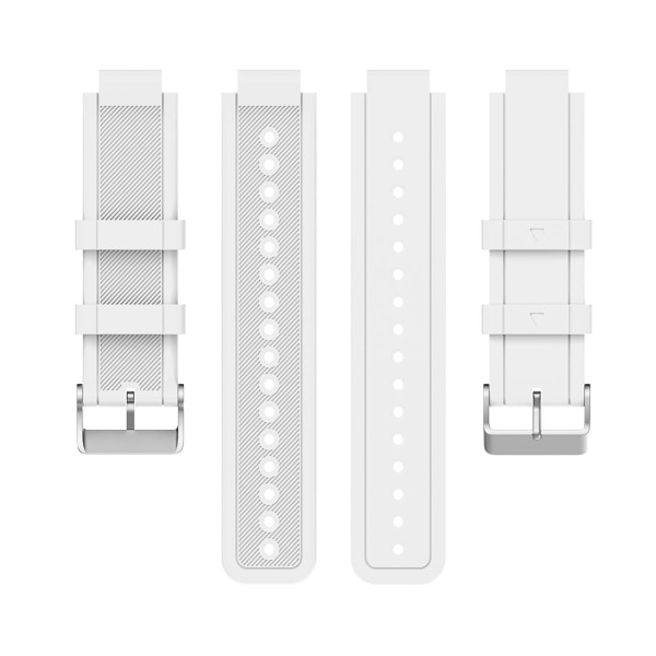 Slidstærkt silikonearmbånd med smart urrem, kompatibel med Garmin Approach S4/s2 White