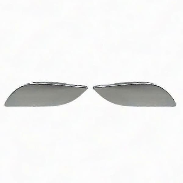 2PC Främre Stötfångare Strålkastare Spolarmunstycke Skydd Strålkastare Spolarlock för Superb 2009 2010 2011 Silver