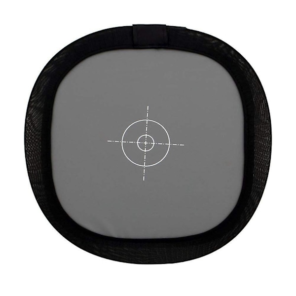 12 x 12 tommer (30 x 30 cm) hvid balance 18% grå reference reflektor grå kort med bæretaskefold Black  gray  white