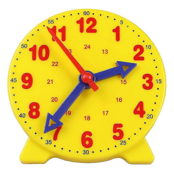 Learn the clock, learn to read the time with gear clock, plastic