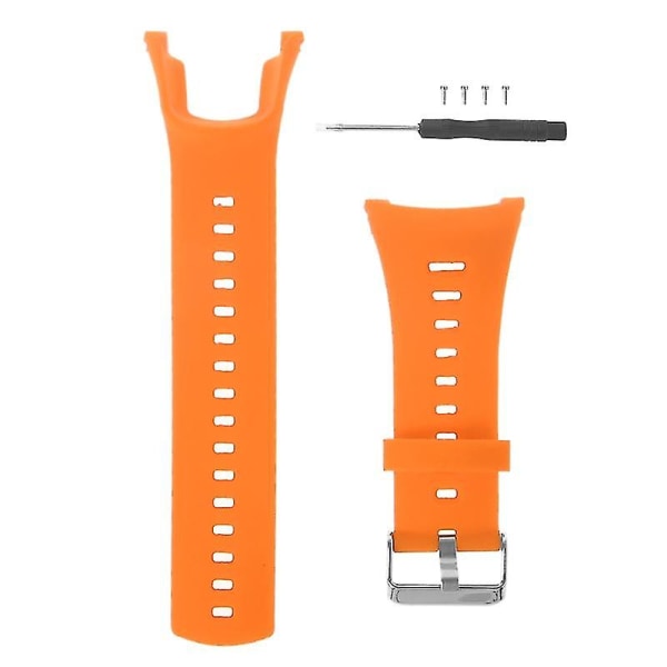 Til Suunto Ambit Series 1/2/3 armbånd Slidbestandig rem Anti-ridsebånd Orange