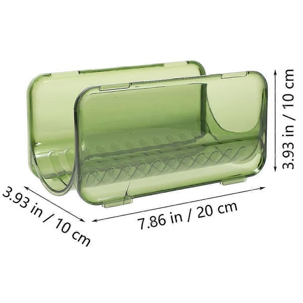 Vattenflaskhållare i plast för förvaring, 5 st stapelbar design Green