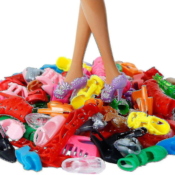 32-delad docktillbehörssats för Barbie-docka med kläder