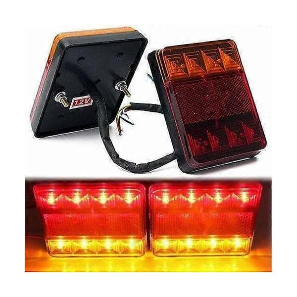 2 stk LED bakre baklys indikatorlys til henger campingvogn varebil lastebil