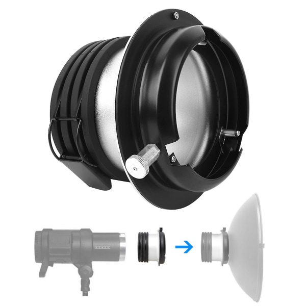 Alu Adapter Ring Konverter Til Profoto Mount Til Bowens Mount Softbox Flash Light - Professionel fotografering Lys Adapter Ring