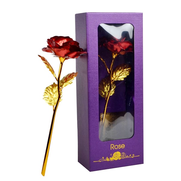 Kreativ gave gullfolie rose morsdagsgave style8