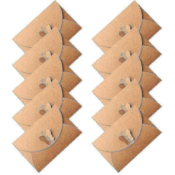 Mini Kort Kuvert, 50-pack Thanksgiving Presentkort Kuvert med Fjäril
