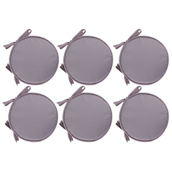 Puter Uteplass Hjem Innendørs/utendørs Stolputer Ro Sete Fortykket Spisestue Stol Pute Ro krakk Dark Red 2pcs