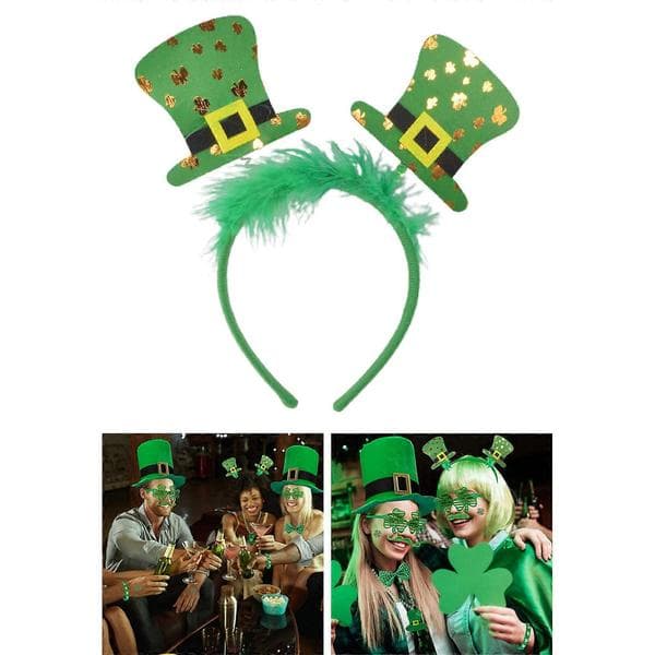 Shamrock Head Bopper Festlig Irsk Hat Hår Tilbehør til St. Patricks Dag C5