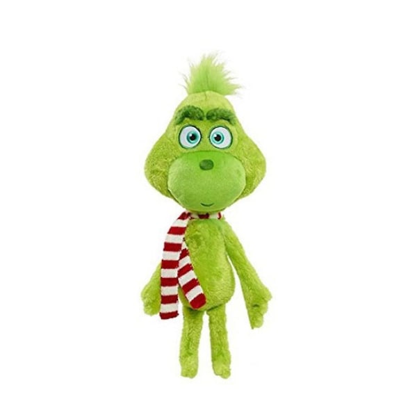Hvordan Grinchen stjal Christmas Grinch Hund Plys Dukke Børn Xmas Tegnefilm Grinch udstoppet legetøjsgave Scarf Grinch