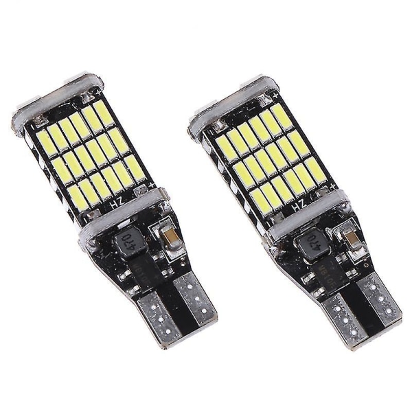 2x Canbus T16 T15 921 W16w LED-lampa Backup Backljus för bil