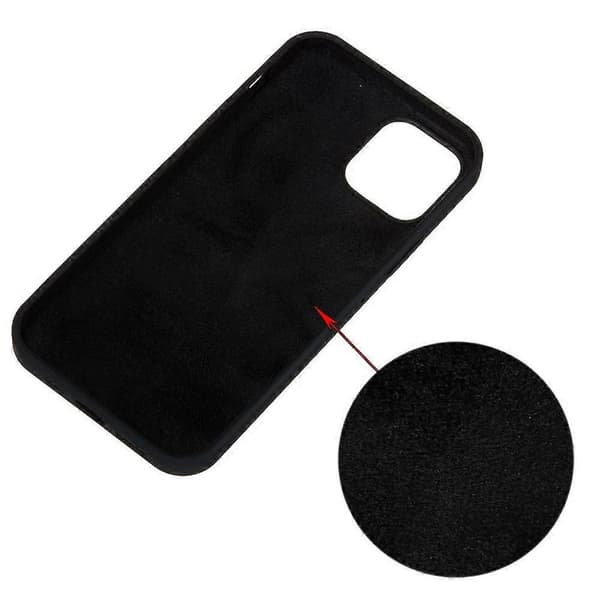 Enfärgat silikonskal för iPhone 15 Black For iPhone 15 Pro