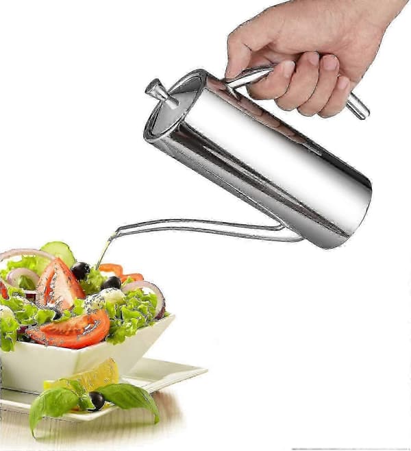 Sus304 Olivenoljedispenser i rustfritt stål 24 Oz/700 ml, uten tut