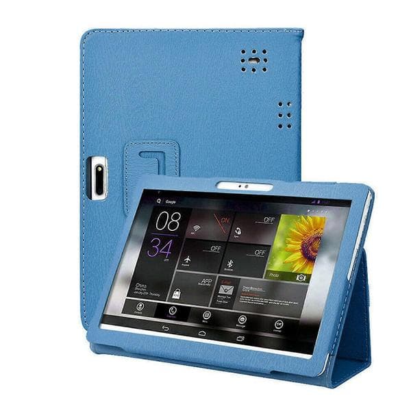 10/10.1 tums äkta läderstativskydd för Android-surfplattor - 24x17cm PC skyddsfodral Blue