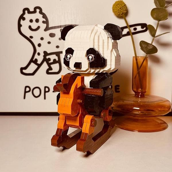 1 æske Panda miniature byggesæt