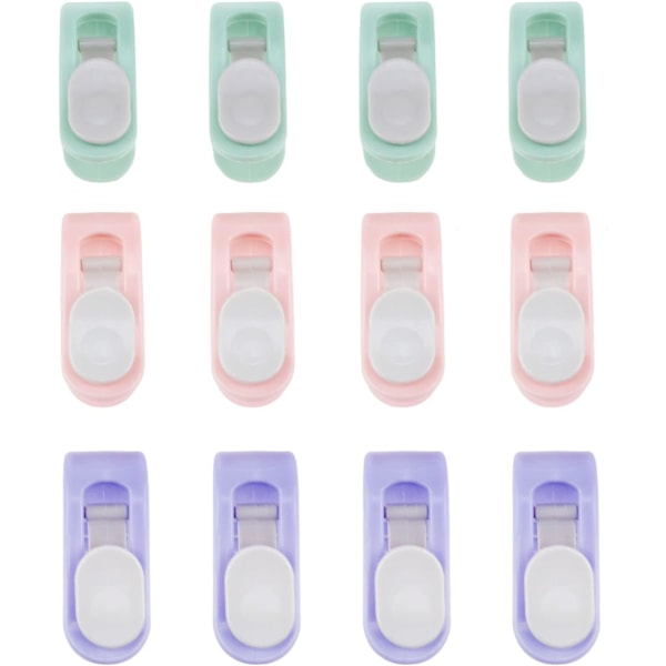 Täcke Klämma Täcke Hållande Klämma Plast Stift Fri Täcke Anti-Rörelse Klämma 12PCS