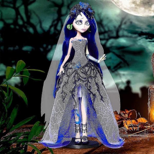 Monster.high Tim Zombie Bride Emily Skullector Doll - Ny Ankomst