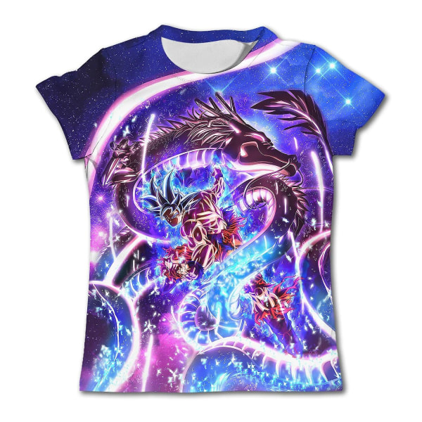 Børnetrøjer Dragon Ball Z T-shirt Anime T-shirts Cartoon Goku T-shirts Drengetøj Børneoverdele 2024 Sommer Kortærmede T-shirts TX-042316 Kids 90cm