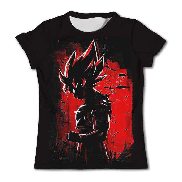 Børnetrøjer Dragon Ball Z T-shirt Anime T-shirts Cartoon Goku T-shirts Drengetøj Børneoverdele 2024 Sommer Kortærmede T-shirts TX-042322 Kids 140cm