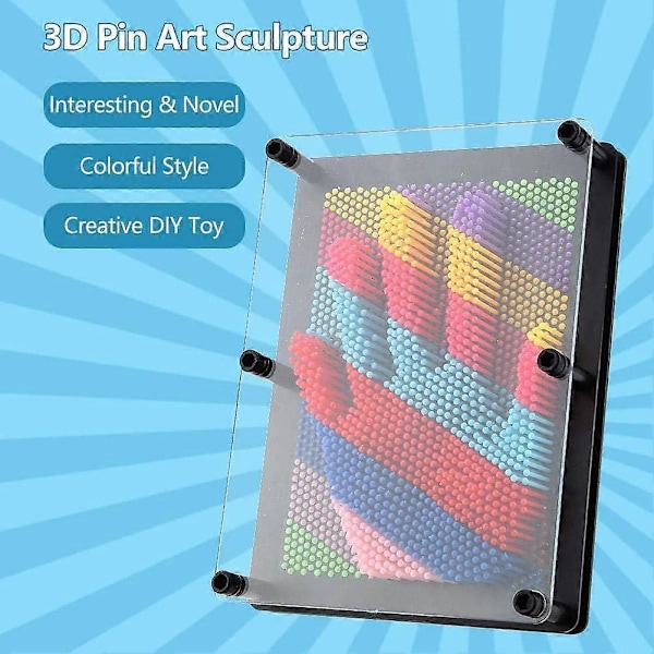 3D Pin Art Brætspil Fiktion Pin Art Inspirerer Fantasien Store Bordspil Udfordring Sensorisk Skulptur Pin Håndværk Legetøj til Børn og Voksne