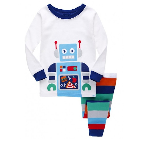 Fashion Iron Man Pyjamas för Pojkar Barn Tecknade Pyjamas Tvådelat Set 7 130cm