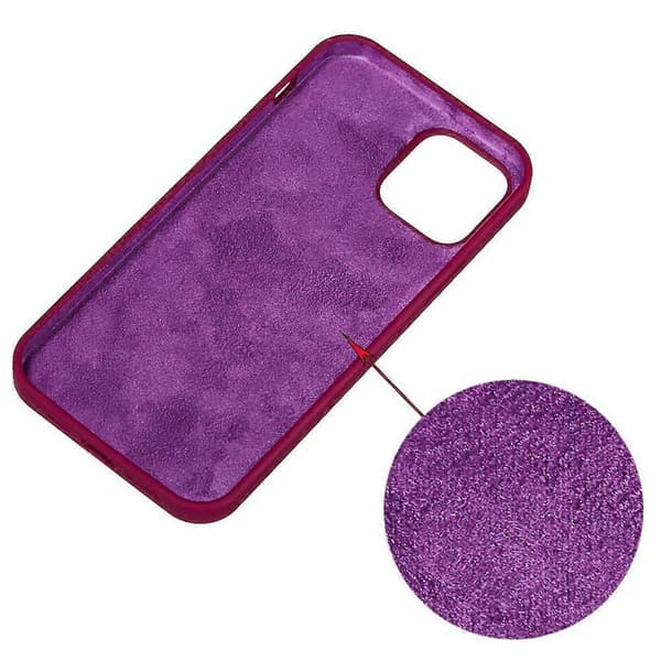 Enfärgat silikonskal för iPhone 15 Violet For iPhone 15 Pro