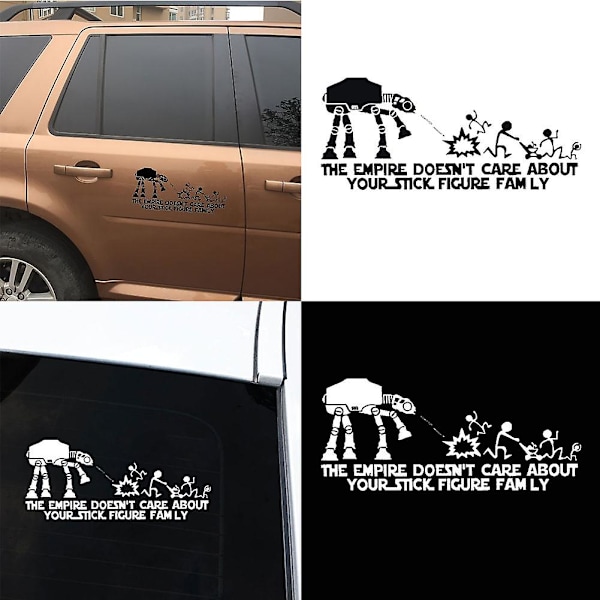 Star Wars -hauskat autoteippaukset, heijastavat ikkunateippaukset, tarrat, koristelu