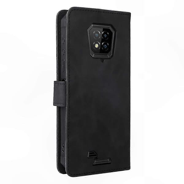 Slitstarkt skyddsfodral i läder för robusta smartphones Black