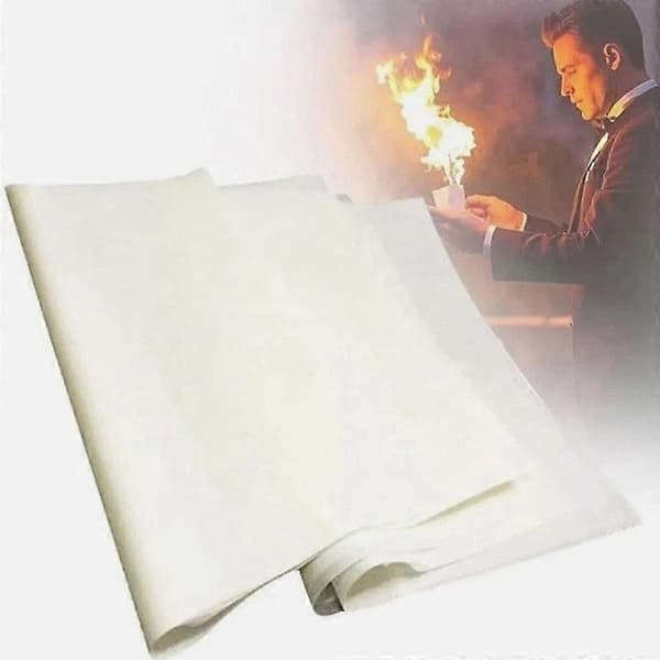 15X Flash Paper Magic Fire Sheets (17cm*20cm) Snabbt Brinnande, Ingen Rök Ingen Aska