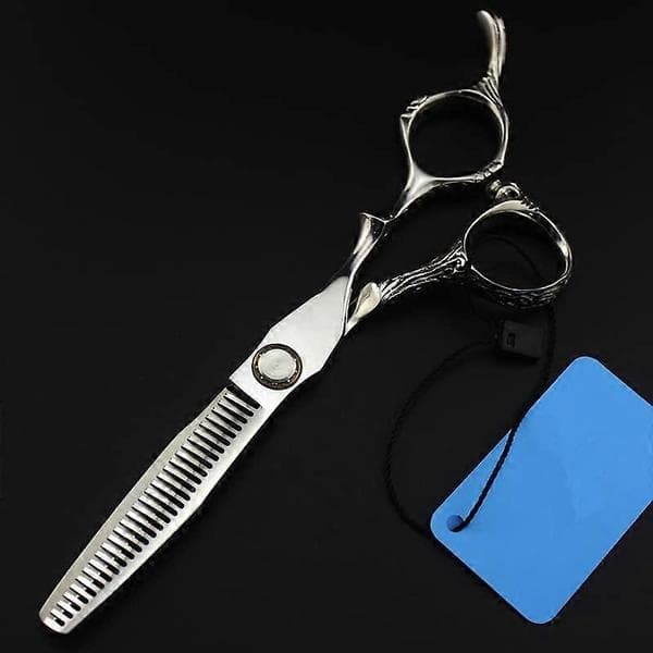 6 tommer professionel hårklippesaks med ultraskarpe præcisionsblade og ergonomisk greb