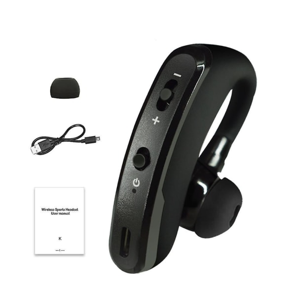 Bluetooth-kompatibel øretelefon Black Headset