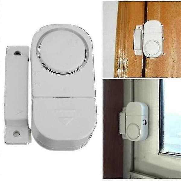 2 st. trådlöst säkerhetslarm för fönster och dörr med magnetisk sensor