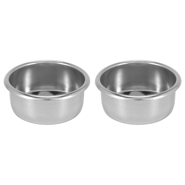 2 kpl 54 mm suodatinpidike Sage 870/875/878/880 54 mm puoliautomaattiseen kahvikoneeseen pohjaton kahva Silver