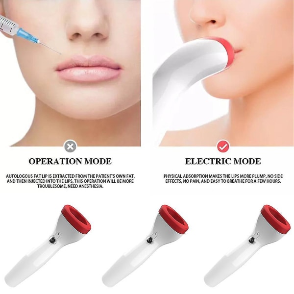 Elektrisk Lip Plumper-enhet USB laddning