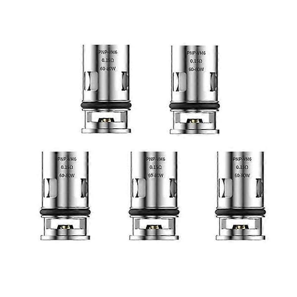 10 stk. PNP Fordamper Erstatningscoil VM6 0.15Ohm PnP Coil for DRAG X/DRAG Max /ARGUS Pro /ARGUS X Silver