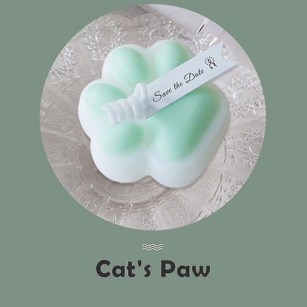 3 stk Cat Paw Candle Aromaterapi Candle Home Decoration
