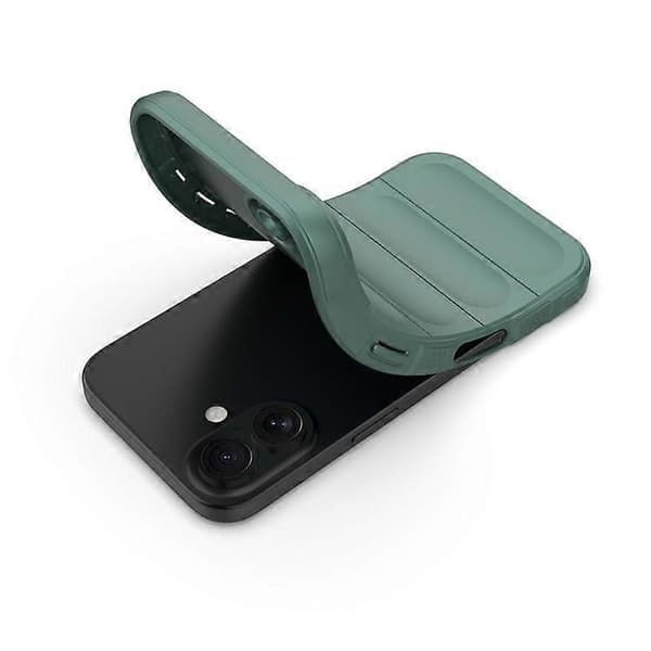 Kompatibel med iPhone 16 Plus-deksel Robust TPU Støtsikkert Mobiltelefondeksel Green
